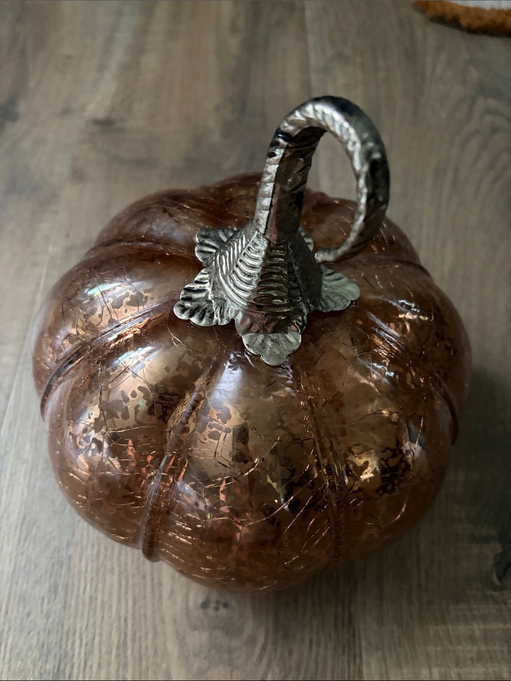 Decorative Glass Pumpkin
